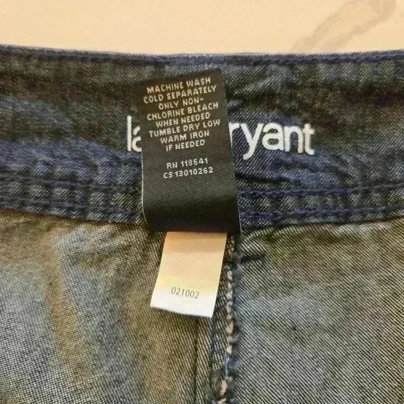 Lane Bryant Womens Plus Denim Skirt Built in Shorts Size 18 Blue - Picture 9 of 11